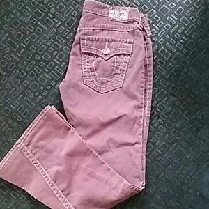 True Religion pink corduroy's Size 30 inse…